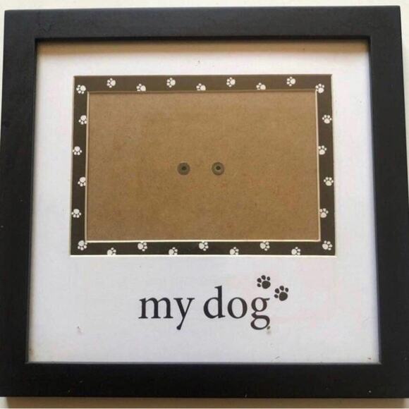 Prinz “My Dog” Black Natural Pine Wood Two Way Easel Wall Hangers Picture Frame - Picture 1 of 2